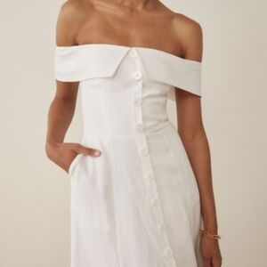 Reformation Adriel Linen Dress